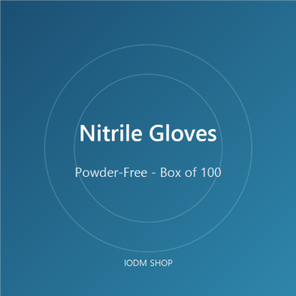 Picture of Nitrile Examination Gloves, Powder-Free - Box of 100 (Medium)