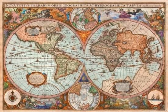 Picture of Historical World Map Poster Set